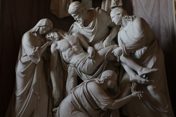 La Dévotion de Daniele da Volterra dans église de la Trinité-des-Monts à Rome à Rome