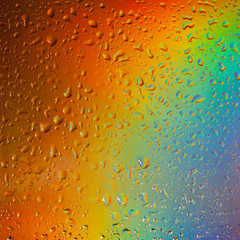 Colorful background with drops of water