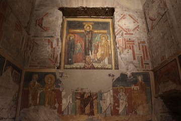 Fresque ancienne de l’église Santa Maria Antiqua 