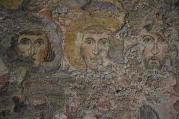 Fresque ancienne de l’église Santa Maria Antiqua 