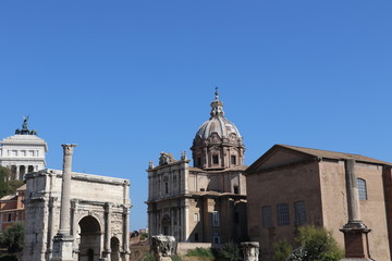 Fototapeta premium Vue du Forum antique à Rome