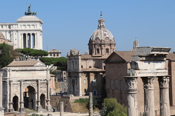 Vue du Forum antique de Rome