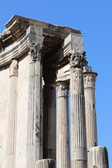 Ruines du temple de Vesta à Rome