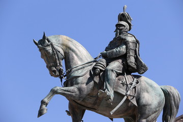 Fototapeta premium Statue du monument à Victor-Emmanuel II à Rome 
