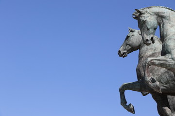 Obraz premium Détail du monument à Victor-Emmanuel II à Rome 