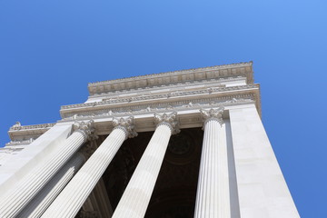 Naklejka premium Détail du monument à Victor-Emmanuel II à Rome 