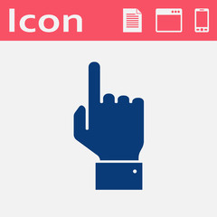 icon of pointing hand