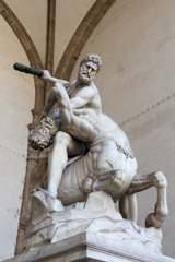 Hercules and Nessus in Florence, Italy