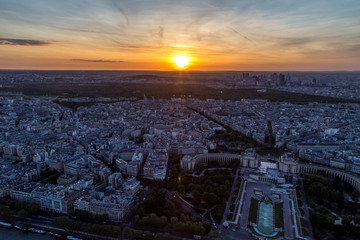 Obraz premium Vista dalla torre Eiffel