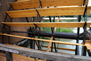 Water mill in Jelka, on Little Danube river, Slovakia