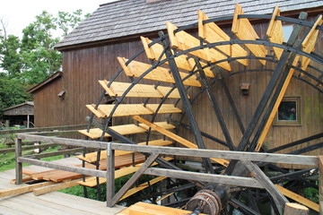 Water mill in Jelka, on Little Danube river, Slovakia