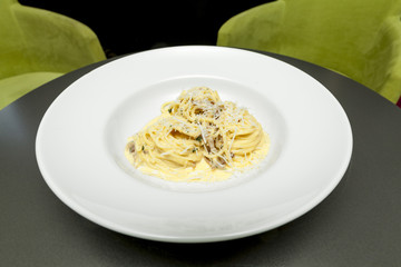 spaghetti with mushrooms