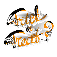 trick or treat lettering