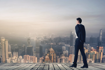 businessman after work