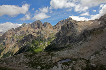 Cima Ombretta e Gran Vernel dal Passo Paschè