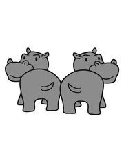 team 2 friends group party popo ass butt funny comic dick happy cartoon sweet little cute baby hippopotamus child