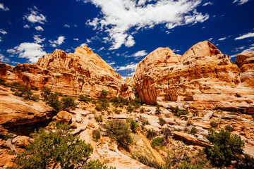 The Hickman Bridge Trail, Capital Reef National Park, Utah, USA