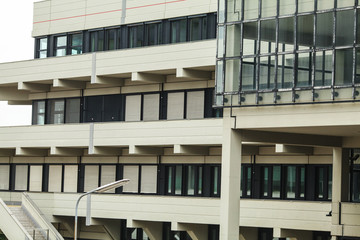 Fototapeta premium Facade of a modern apartment building