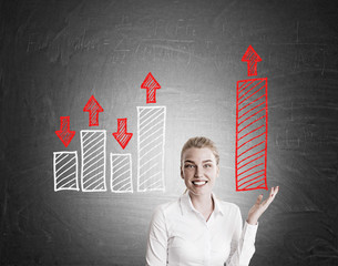 White shirt girl and pillar diagram