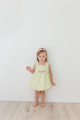 Beautiful little girl in a pretty dress