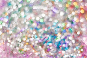 Blurred background with multicolore bokeh lights
