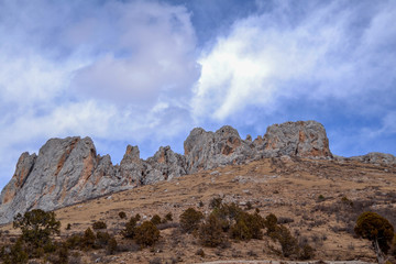 Fototapeta premium Mountains in Tibetan Plateau Qinghai province in China