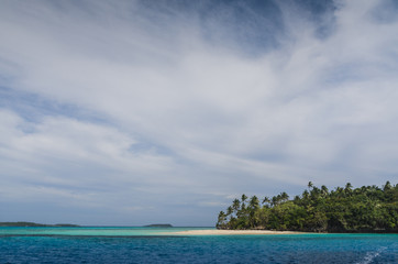 White sand beaches in the kingdom of Tonga