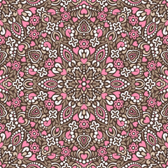 Seamless background with abstract ethnic pattern.