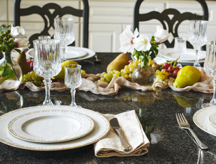 Thanksgiving table setting