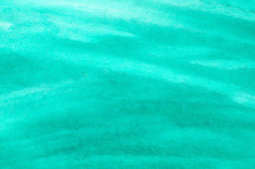 Fototapeta na wymiar turquoise watercolor painted background texture