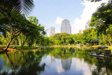 Naklejka premium Lumpini park, Bangkok