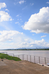 mekong river and bluesky,thailand