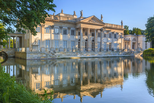 Royal Lazienki Park in Warsaw - Palace one Isle, north facade