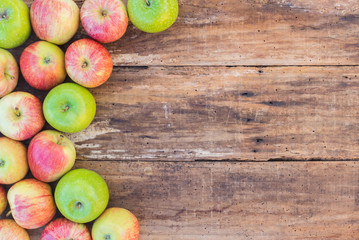 Reife Frische Früchte Äpfel Rot Grün