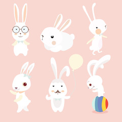 Rabbit characters set

