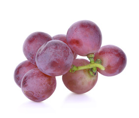 red grape isolated on white