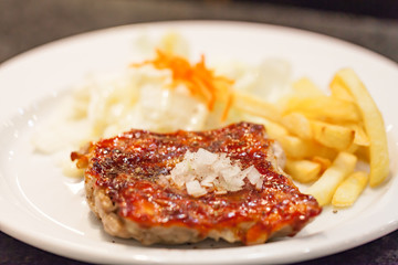 Grilled chicken breasts