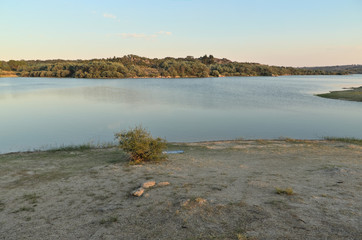 Dam of Povoa e Meadas near Andancas Festival. Castelo de Vide, Alentejo, Portugal