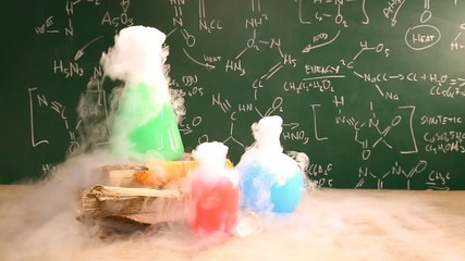 Dynamic chemical reaction in the school laboratory