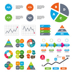 Hands insurance icons. Human life-assurance.