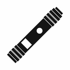 Battery mod for electronic cigarette icon in simple style isolated on white background. Charging symbol