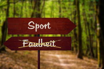 Schild 104 - Sport