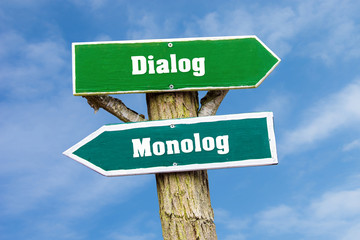 Obraz premium Schild 127 - Dialog