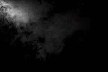 Smoke on black background