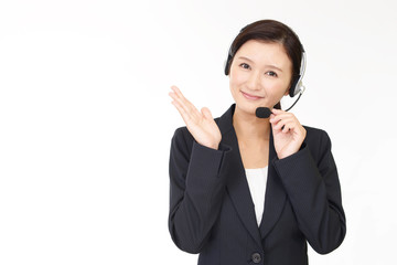 案内するオペレーター