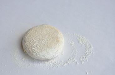 puff pastry brush on white background