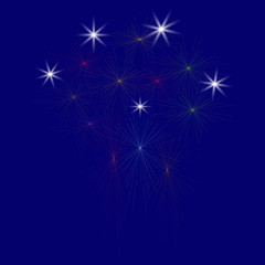 Large Fireworks Display - illustration.