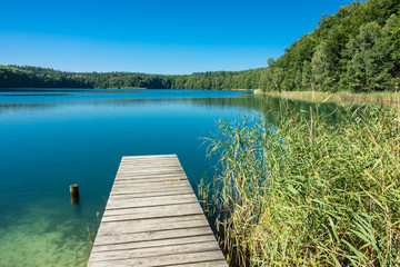 Fototapety  Landschaft am Trünnensee an der Mecklenburger Seenplatte