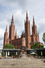 Obraz premium Marktkirche in Wiesbaden, Hessen
