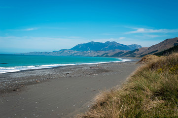 Fototapeta na wymiar Rugged coastline of Kaikoura